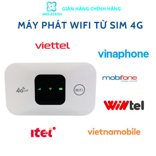Cục phát wifi từ sim 4g, bộ phát wifi di động cầm tay tiện lợi pin sử dụng 6- 8 tiếng kết nối 10 thiết bị tốc độ 150mbps