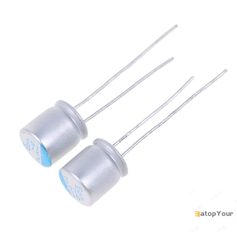 EatopYour 10 Chiếc 270uF 16V NCC PSF serires 8x8mm Thấp ESR Bo Mạch Chủ VGA Chắc Chắn Tụ Điện Mới
