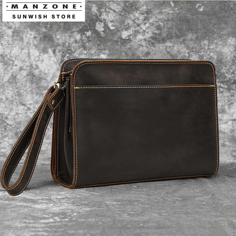 SUNWISH No.M412 Da Thật Chính Hãng Sang Trọng Nam Túi Xách Du Lịch Da Bò Nam Túi Messenger‌