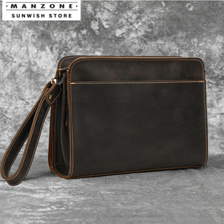 SUNWISH No.M412 Da Thật Chính Hãng Sang Trọng Nam Túi Xách Du Lịch Da Bò Nam Túi Messenger‌