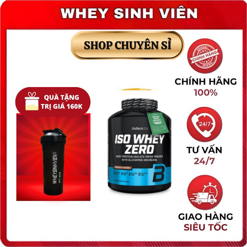 Sữa Tăng Cơ ISO WHEY ZERO BiotechUSA 2.27Kg TĂNG CƠ BẮP SIÊU NHANH chính hãng tại WheySinhVienVn 2