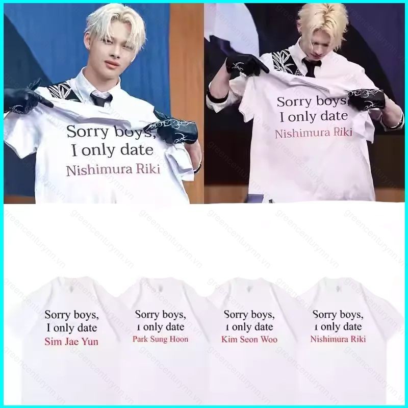 GN ENHYPEN phiên ký JUNGWON HEESEUNG JAY JAKE Áo thun ngắn tay NG