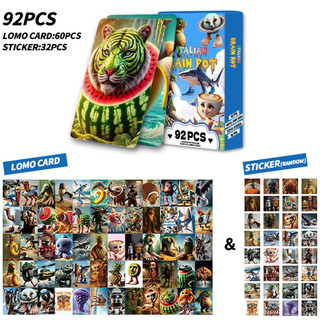 92 Chiếc Thẻ LOMO Tung Tung Tung Sahur Photocard Có Nhãn Dán Thẻ Bộ Sưu Tập