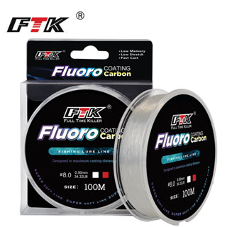 Cuộn Dây Câu Cá 100M Fluorocarbon 4.136LB-34.32LB
