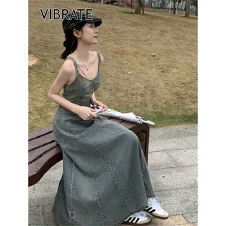  Váy Hai Dây Bò Dáng Dài Chữ A Tôn Dáng Cổ Điển Cao Cấp Mẫu Mới Cho Nữ 