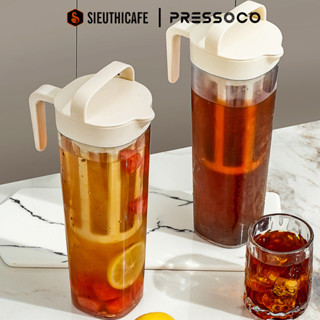  Bình Pha Cà Phê Lạnh Pressoco - Dùng Pha Cold Brew - Dung Tích 1.1L - Có Tay Cầm Tiện Lợi 