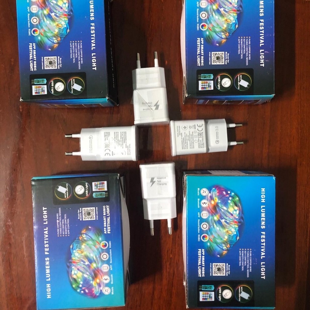 Đèn Led Hạt Gạo ARGB Full Đuổi 20m Chống Nước Trang Trí Tết