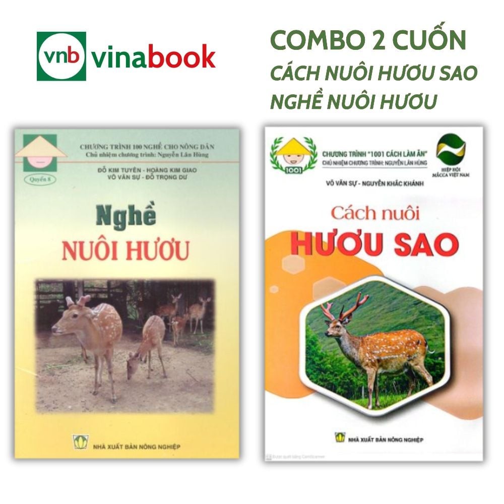 Sách - Combo 2 Cuốn - Chăn Nuôi Hươu