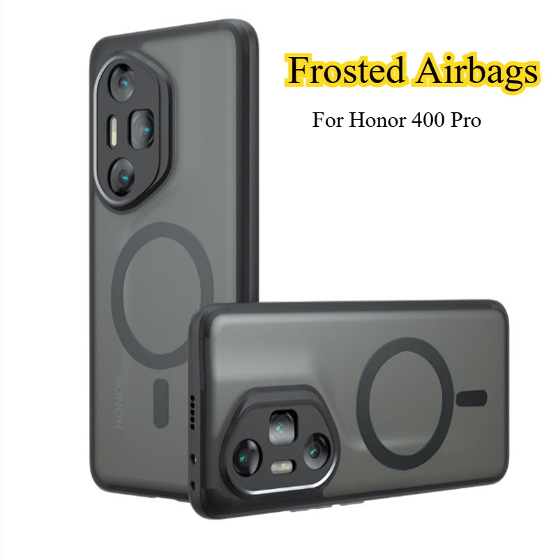 Dành cho Honor 400 Pro Ốp lưng Acrylic mờ Magentic cho Honor 400 Lite 400Pro Honor400Pro Vỏ cứng sạc