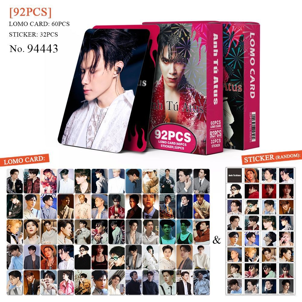 92 Cái / hộp Ngôi Sao Việt Nam AnhTuAtus Lomo Cards Rhyder Negav Nieuwuhai Dương Domic Dán Photocard