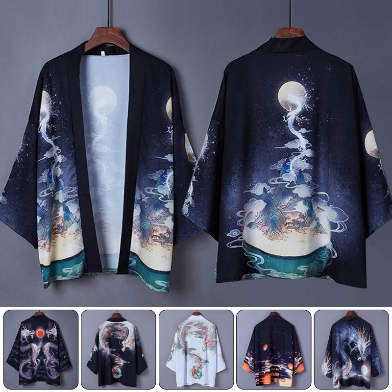 Yukata Haori và Áo Cardigan Samurai Nam - Trang Phục Phong Cách Nhật Bản
