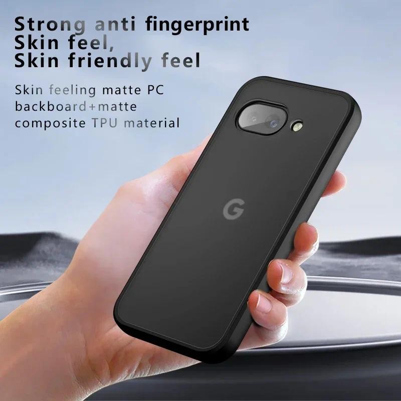 Ốp Lưng Acrylic Mờ Cho Google Pixel 9a Pixel9 Một Vỏ PC Cứng Trong Suốt Chống Sốc Sang Trọng Cho Pix
