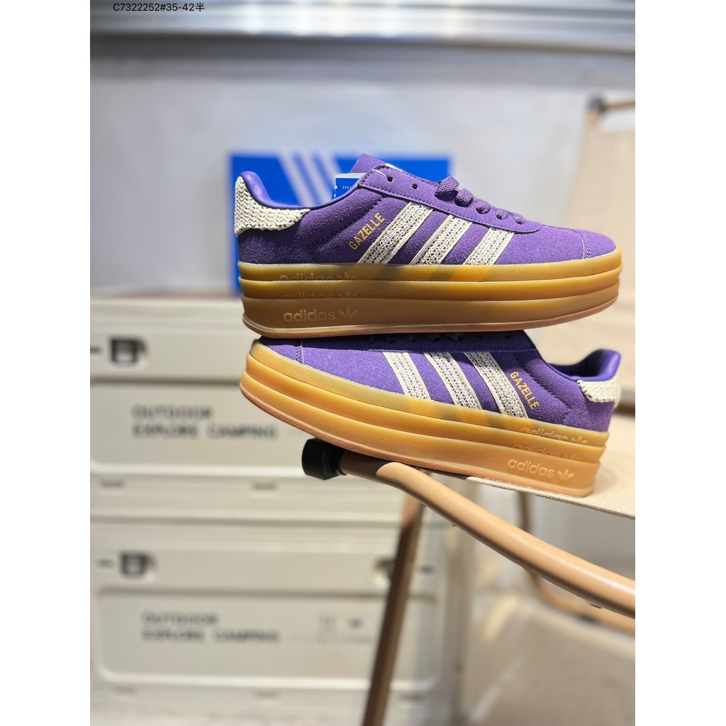 ✅AD Originals Gazelle Bold đế dày thông thường chống trượt và bền bỉ