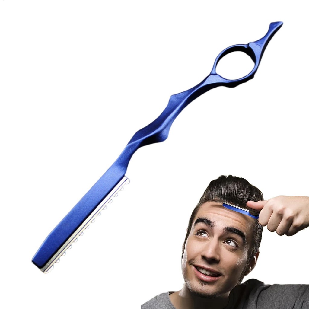 Hairdressing Razor Thinning Knife Hair Cutter Professional Texture Hair Cutter Non-Slip Grip Hair Te