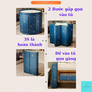 Bồn tắm tự bung Mandla chịu nhiệt 70 độ C, dày dặn , dung tích 150l