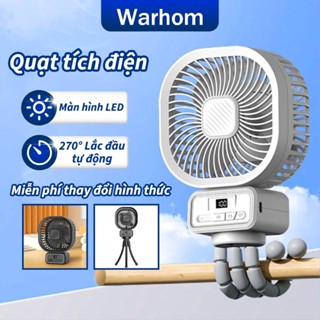 Quạt Kẹp Xe  Đẩy Cho Bé pin 18 giờ,Quạt Tích Điện Mini Có Đèn,Quạt Kẹp Bàn Cắm Điện,Quạt Mini Để Bàn