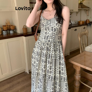 Đầm Lovito họa tiết paisley phong cách thường ngày cho nữ LNE60571