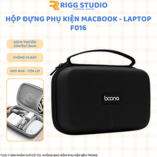  Túi Hộp Đựng Cáp Sạc Điện Thoại - Laptop Phụ Kiện Macbook Baona - Form Cứng Size Lớn F016 