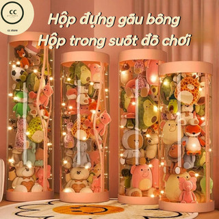  Hộp Thùng Đựng Đồ Chơi Bằng Trong Suốt Chống Bụi Dễ Sử Dụng Hộp Đựng Đồ Chơi Thú Nhồi Bông 
