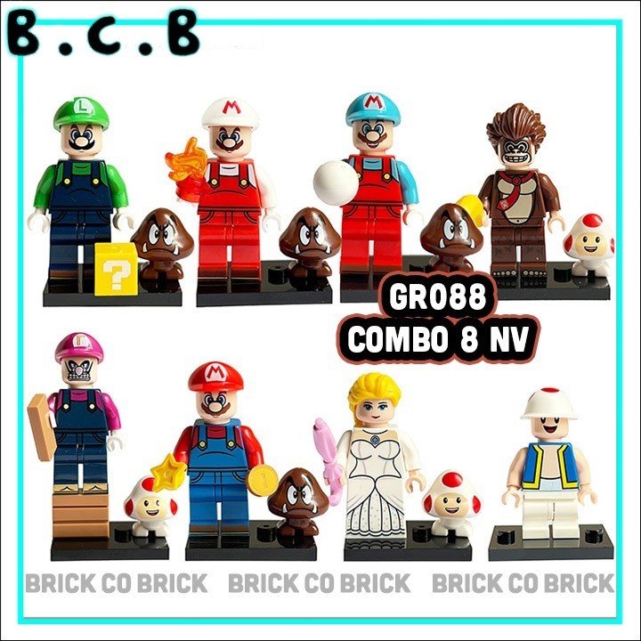 Mario Mô hình Nhân vật Phim Mario Combo Giá rẻ Mô hình Super Mario GR088