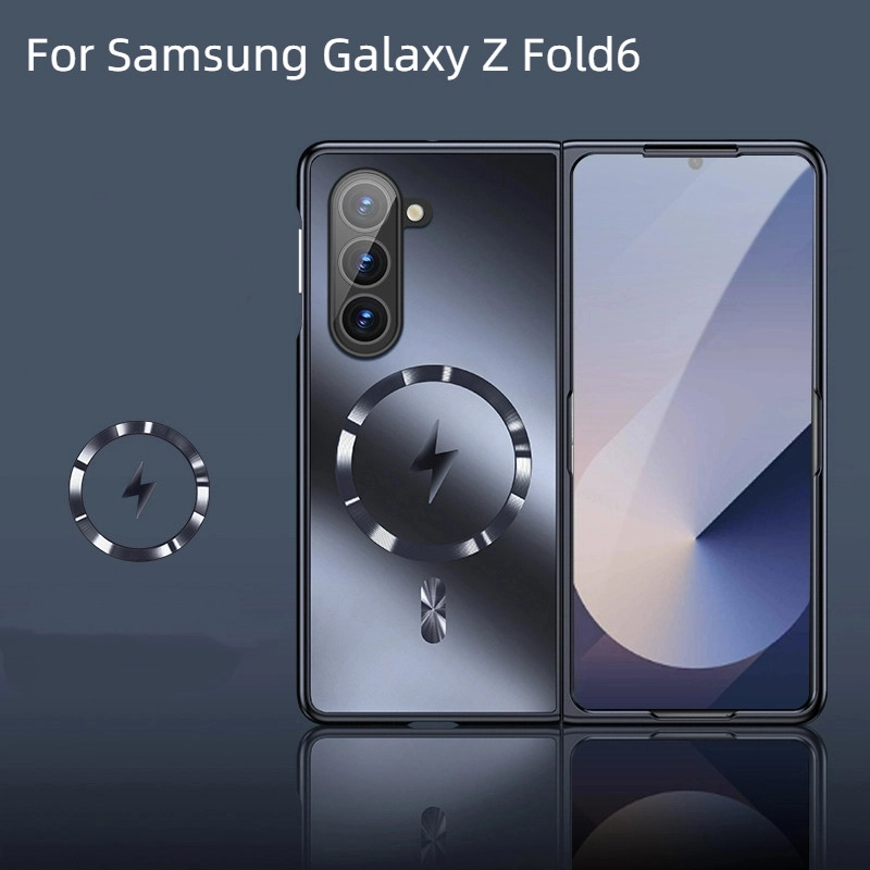 Dành Cho Samsung Galaxy Z Fold6 Z Fold 6 Ốp Lưng Mỏng & Nhẹ Từ Tính Sạc Không Dây Mờ PC Cứng Full Ca