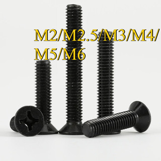 Ốc Vít Đầu Dẹt Đen inox 304  /Ốc vít đầu pake dẹp mỏng phẳng   Chuyên Dụng  KM Vít M2 / M2.5 / M3 / M4 / M5 / M6 * L3-50mm (ZQ-YL-VN-Y)