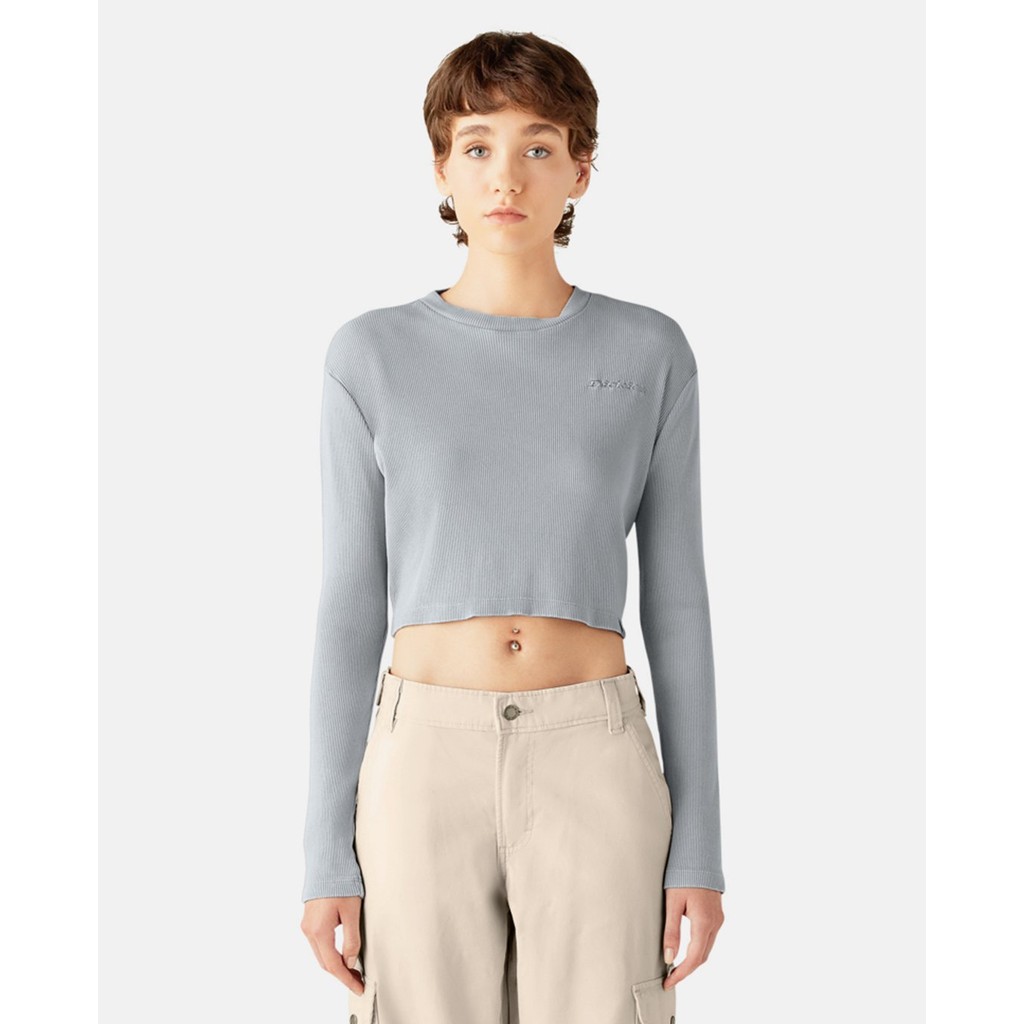 DICKIES - Áo croptop nữ cổ tròn dài tay Jersey DK0A866E-D06