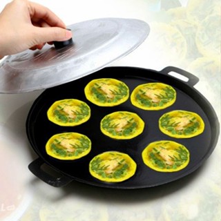 (kèm nắp) Khuôn làm bánh khọt, bánh căn 8 lỗ chống dính