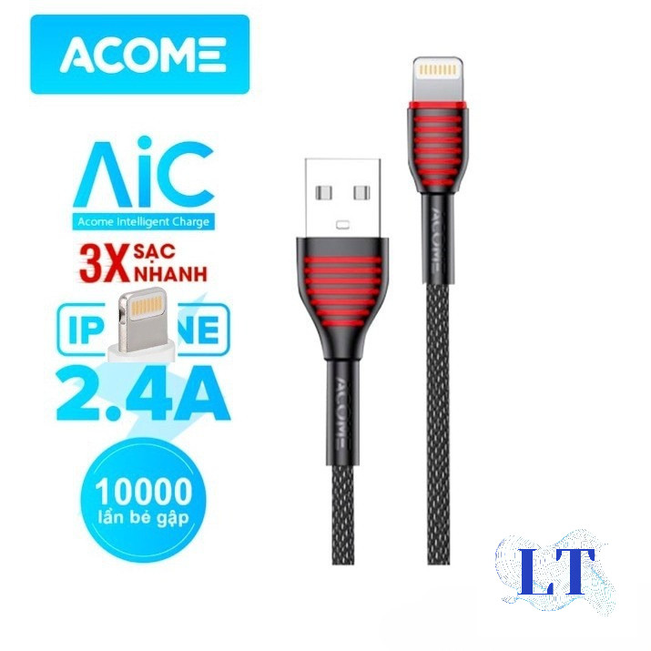 Cáp Sạc Nhanh Type-C Micro USB ACOME Cáp Dù Bền Chắc 100cm