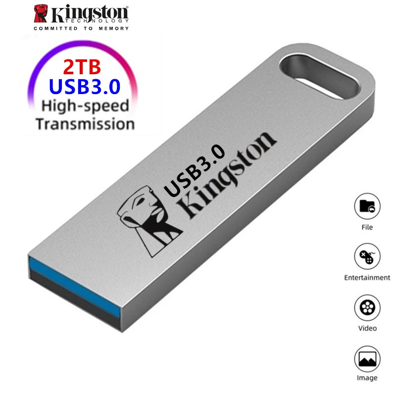 2TB 4GB 8GB Ổ đĩa flash USB 3.0 U 2TB PEN Drive Pendrive kim loại chống thấm nước 16GB 32GB 64GB 128