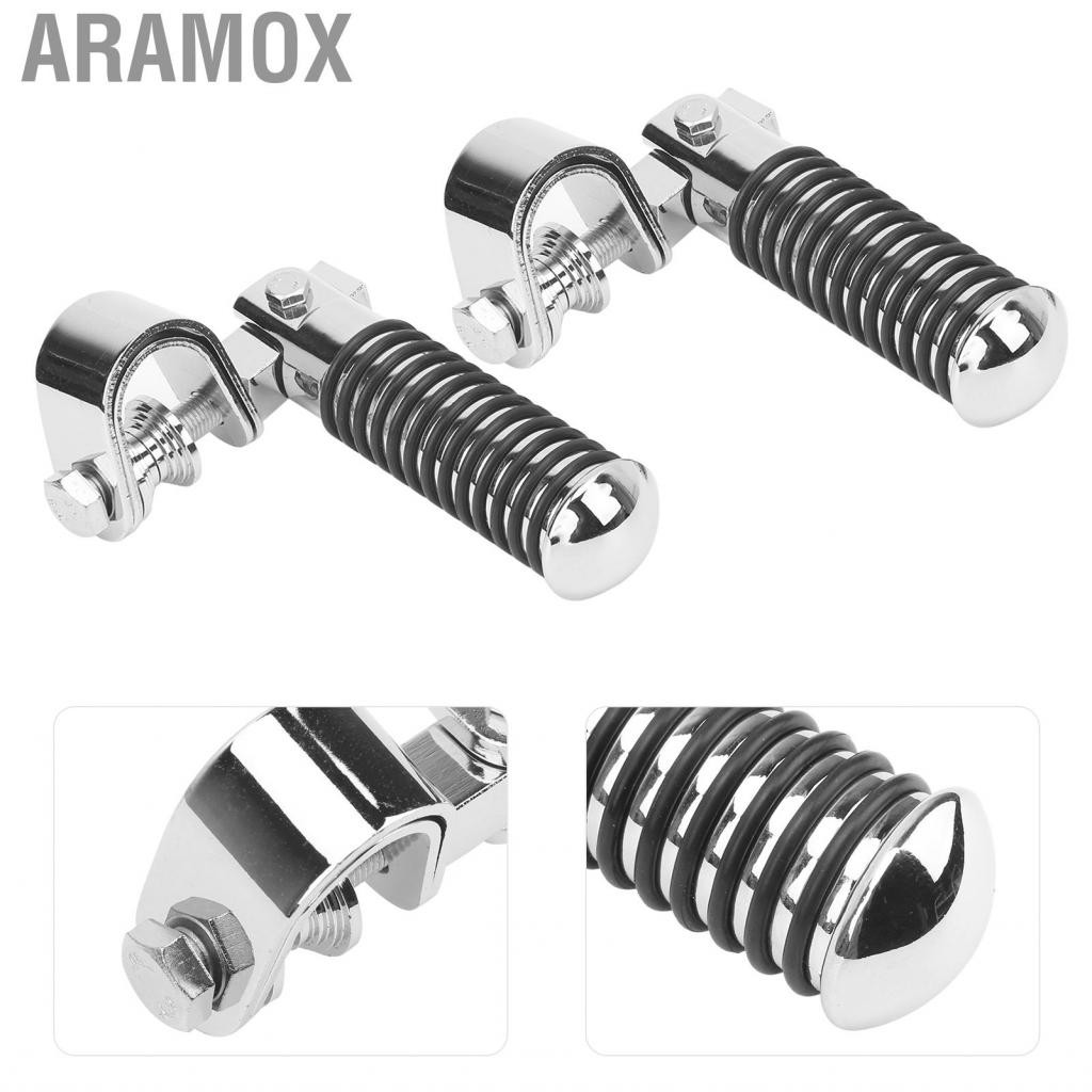 Aramox AWESO-VN Kimiss Motorcycle Foot Pegs Kẹp chân Footrest Mount 7-1/2 inch Metal Cao su bên trái