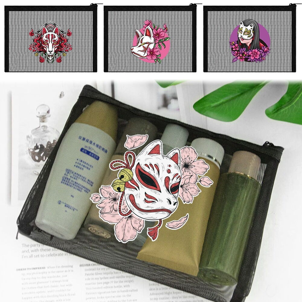 Mini Black mesh cosmetic bag Cosmetic Bag Key Card Case Coin Pocket Storage Bag Pouch  In Stock mask