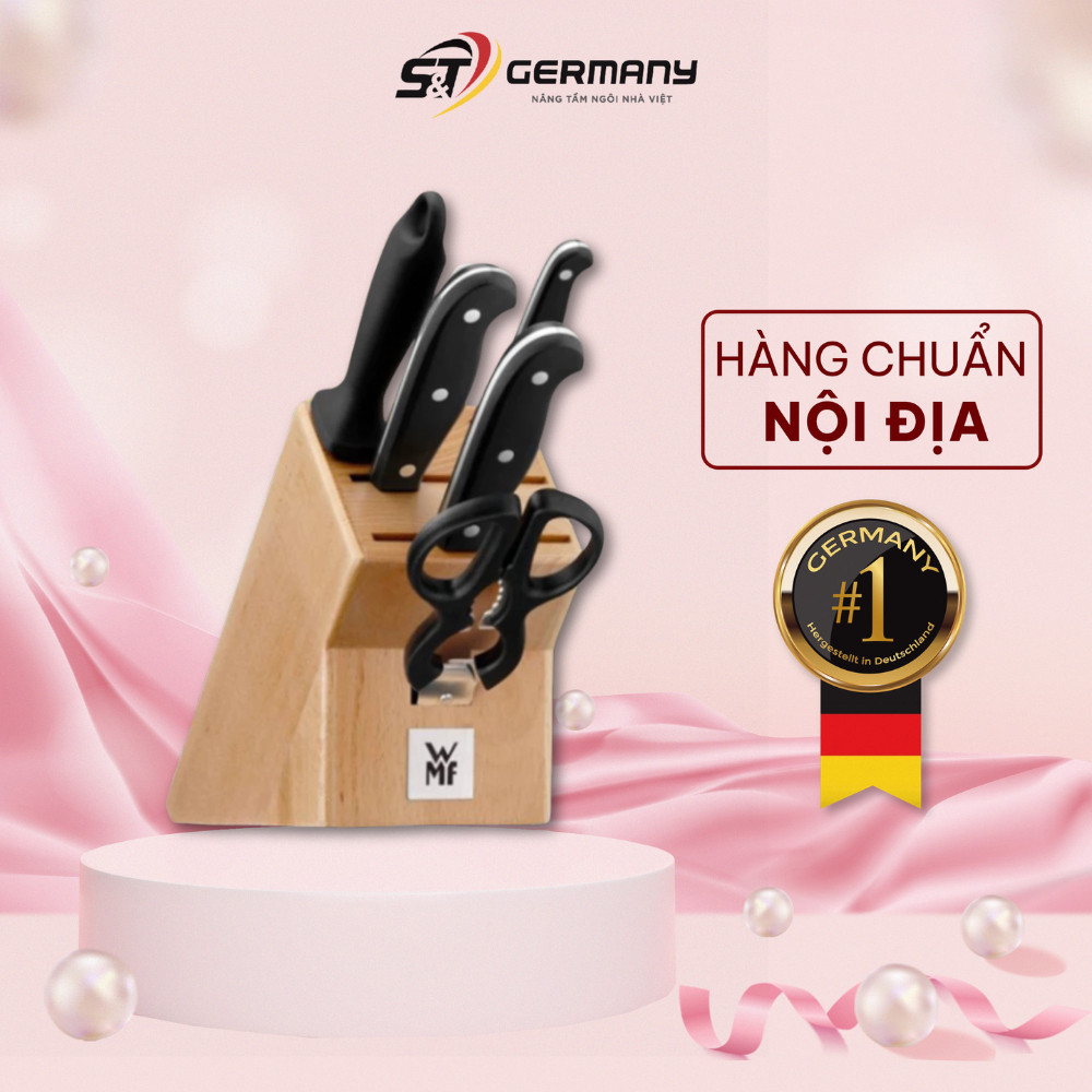 Bộ dao WMF Spritzenklasse Plus 6 món 1 dao chặt made in Germany Nội Địa Đức bộ dao nhà bếp Đức Germa