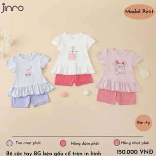 JINRO - BỘ CỘC TAY MODAL PEPTIT CHO BÉ GÁI