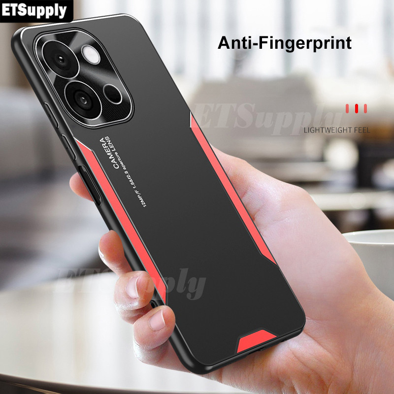 Ốp Điện Thoại OnePlus 13T Nhôm Kim Loại Mờ Bao Silicon Mềm Khung Bảo Vệ Camera Dành Cho Ốp Lưng OneP