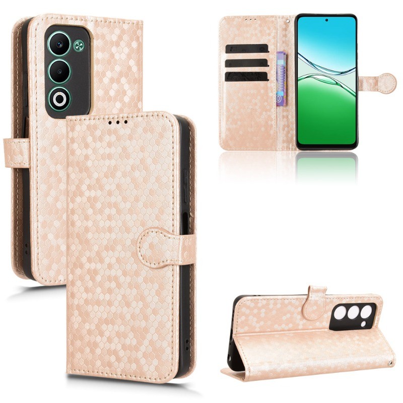 Oppo A5X 5G 2025 Flip Vertical Case Retro Da Mịn Da Full Cover Card Holder Cho Oppo A5X A5 A 5 A 5X 