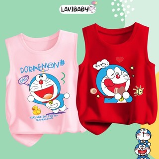 Áo ba lỗ Doraemon cho bé Áo sát nách Doremon cho bé trai bé gái chất thun Cotton Mềm mịn - LaVB20