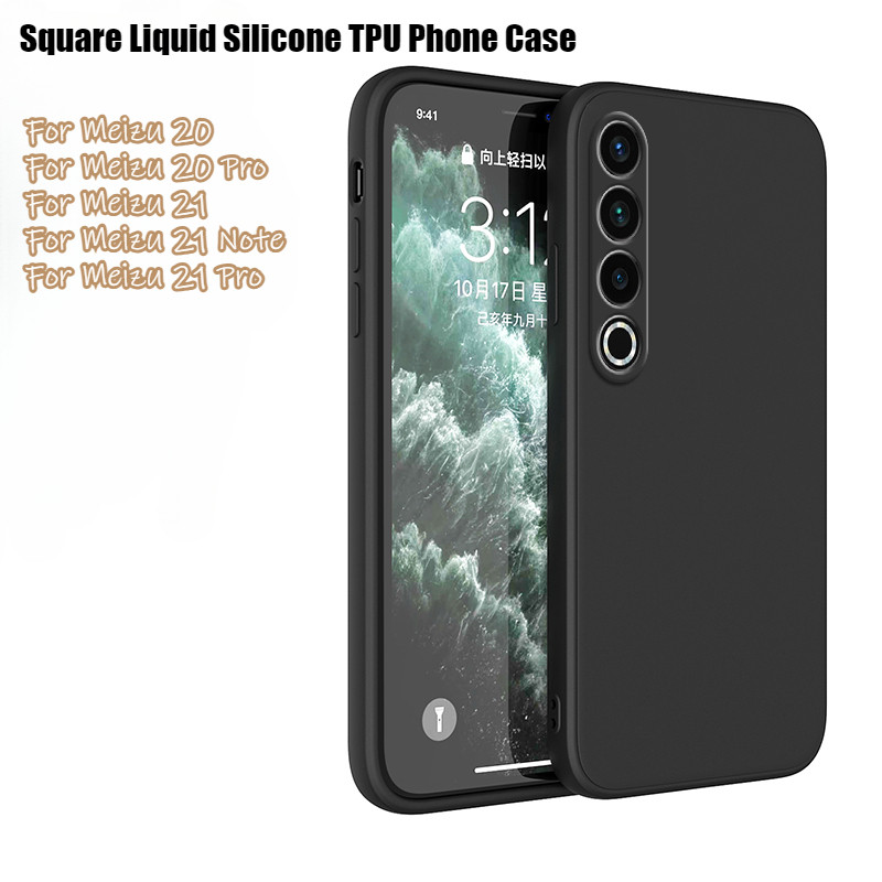 Meizu21 21Pro 21Note 20Pro Ốp Điện Thoại TPU Mềm Silicon Vuông Sang Trọng Cho Meizu 21 20 Pro Note C