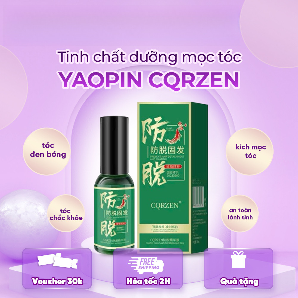 Tinh Chất Mọc Tóc Nhân Sâm YAOPIN CQRZEN - Xịt Mọc Tóc YAOPIN CQRZEN Kích Mọc Tóc, Giảm Rụng Tóc, Hó