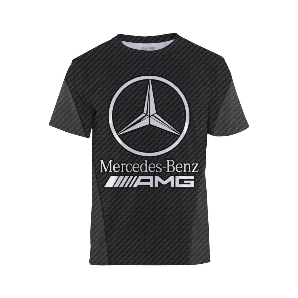 2023 Mới logo Xe Mercedes Benz Áo Thun Nam Thời Trang Bé Trai Hàng Ngày Tay Ngắn Cho Bé Thường Ngày 