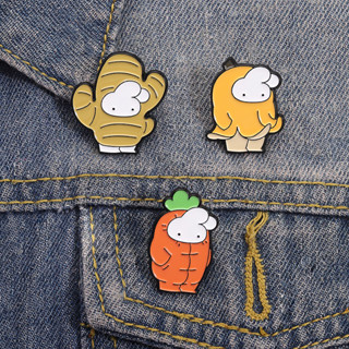  Cà Rốt Thỏ Bầu Trời Men Trâm Cài Quần Áo Thời Trang Phụ Kiện Ba Lô Huy Hiệu Món Quà 