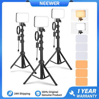 Bộ đèn chiếu sáng bảng điều khiển Video LED NEEWER Basic BP66 3 gói có chân đế / bộ lọc