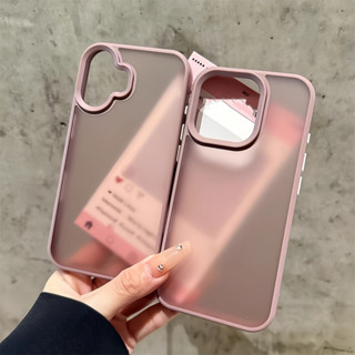  Ốp điện thoại mới Iceberry Pink Matte cho IPhone 11 12 13 14 15 16 Pro Max 14 15 16 Plus Vỏ trong suốt Vỏ chống sốc 