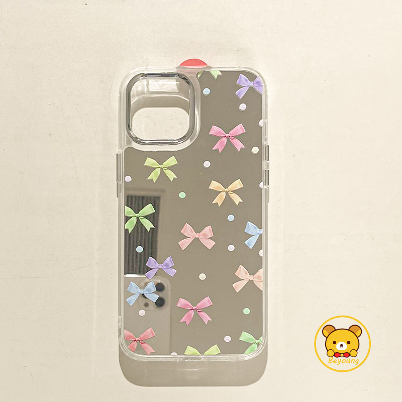 Ốp Điện Thoại Gương Nơ Sang Trọng Cho Samsung Galaxy A06 M06 F06 M30S M31 M21 M21S M33 A42 A81 M60S 