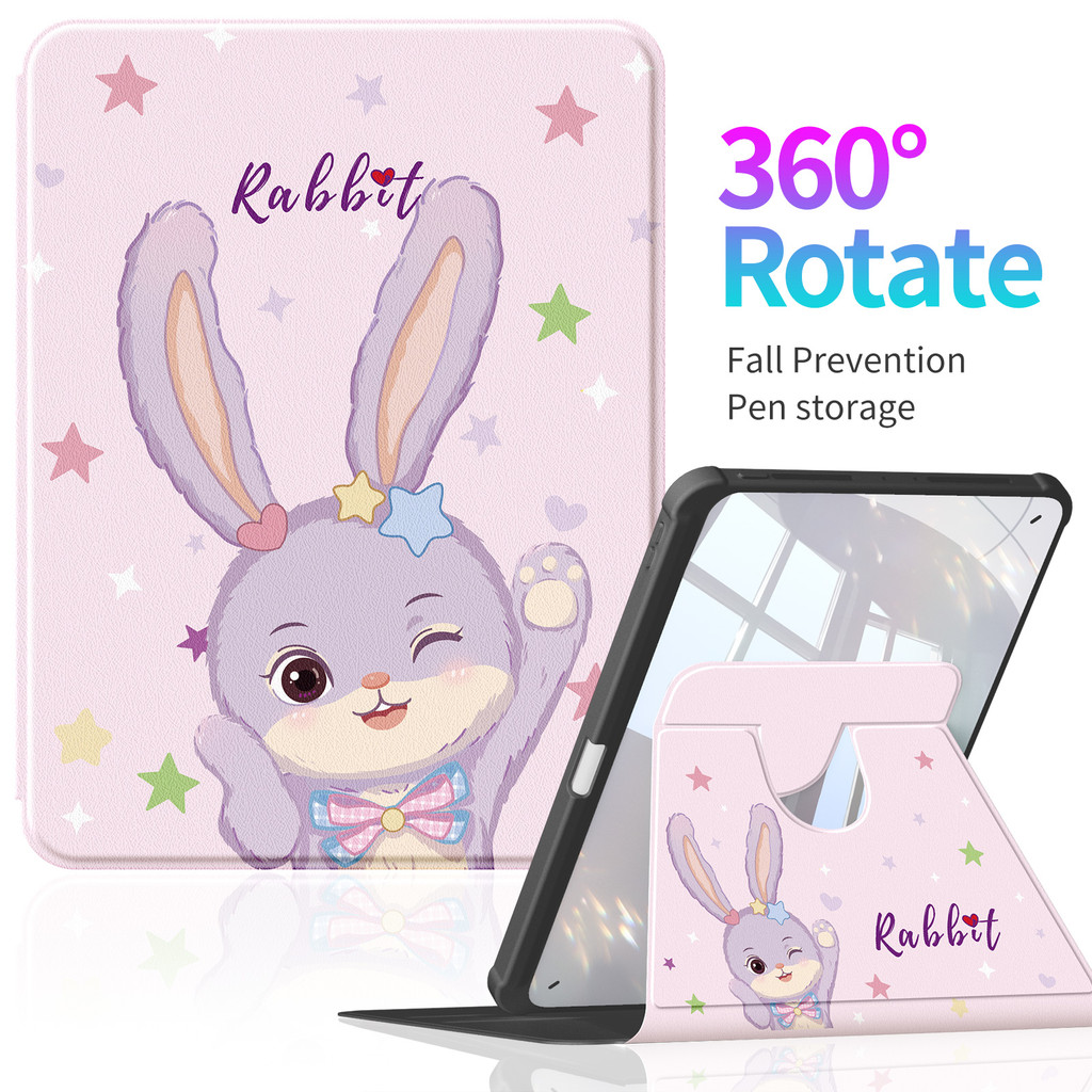 Ốp lưng ipad hình thỏ may mắn cho iPad 10.9 / 10.2 / 9 / 10th Air5 / 4 11 "Air5 / 4 Pro 2024 iPad Ai