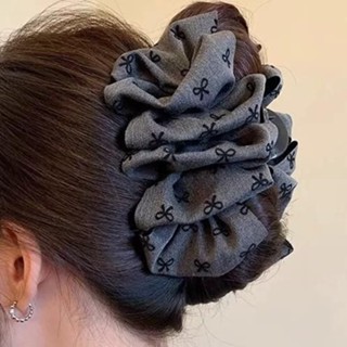 Kẹp tóc to hình nơ màu đen cao cấp họa tiết bong bóng kẹp tóc càng cua . kẹp tóc nhà thương nguyệt