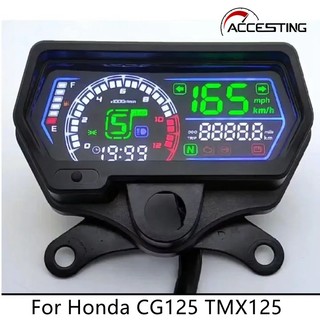 Xe Máy LED Kỹ Thuật Số Đồng Hồ Assy Cho Xe Honda CG125 TMX125 Rusi Tc 125 Tc 150 Skygo 125 Đồng Hồ Tốc Độ Odometer