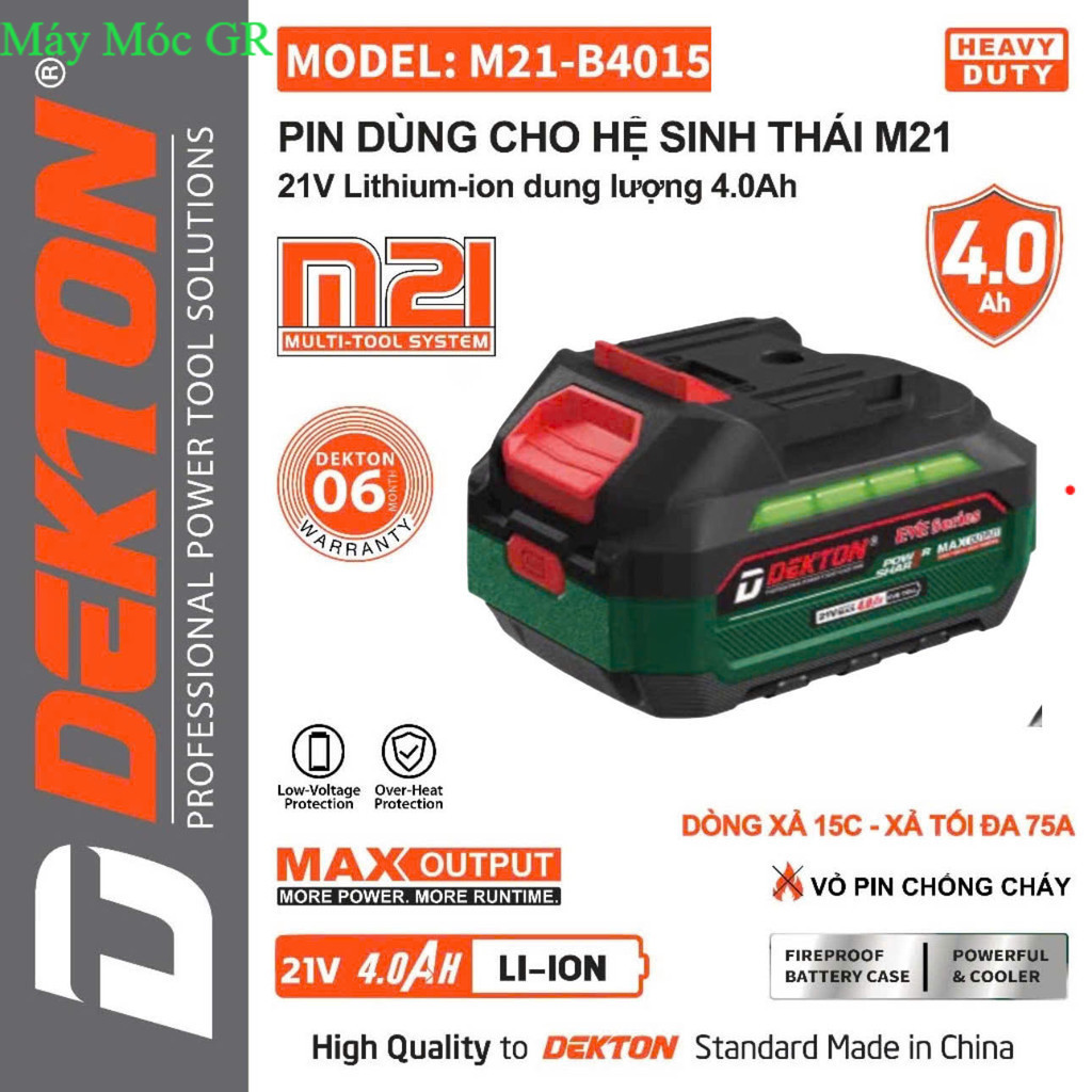 {HOẢ TỐC} Pin 4a Dekton M21-B4015PRO (chân pin phổ thông ), sạc nhanh Thiết Bị GR