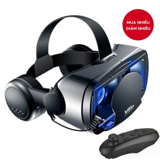Tai nghe 3D VR thông minh Kính thực tế ảo Mũ bảo hiểm cho điện thoại thông minh Ống kính điện thoại có bộ điều khiển Tai nghe Ống nhòm 7 inch