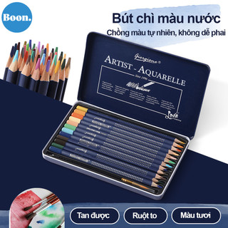 Bộ bút chì màu,Hộp Bút Chì Màu Gốc Dầu/Gốc Nước Cao Cấp, Màu sắc tươi sáng, công cụ phác thảo chuyên nghiệp
